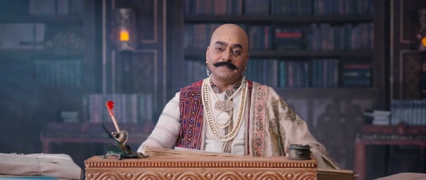 Ashutosh Rana in a still from Chakravarti Samrat Prithviraj Chauhan