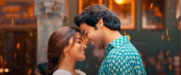 Rajkummar Rao and Wamiqa Gabbi in a still from Bhool Chuk Maaf