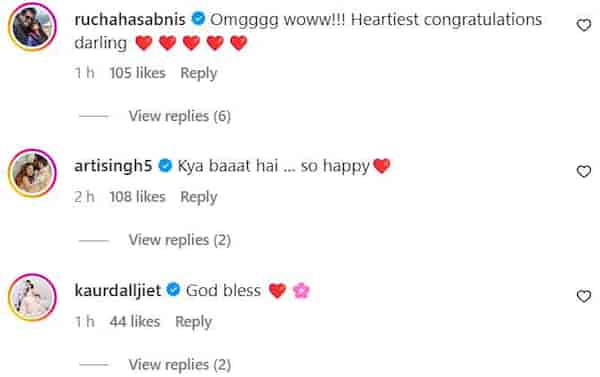 Celebrities congratulate Devoleena Bhattacharjee.