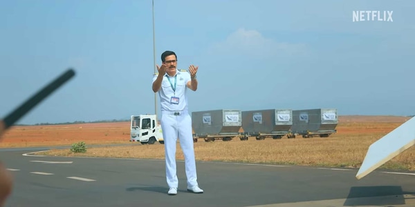 Emraan Hashmi in BTS still from the sets of Taskaree: The Smuggler's Web