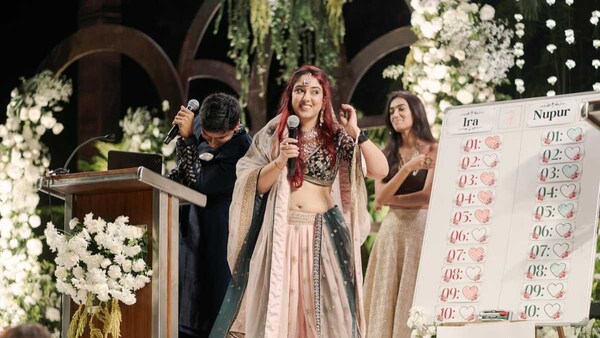 Ira Khan and Nupur Shikhare indulge in a fun 'game-show' set-up at their wedding | Unseen photos