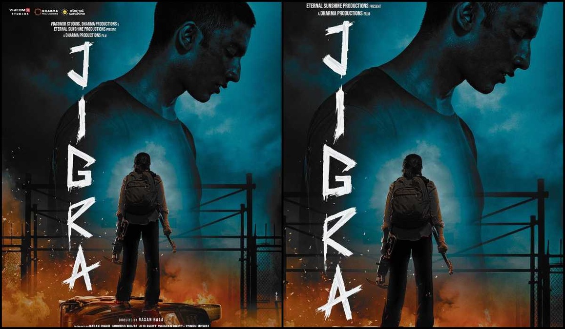 Jigra poster: Alia Bhatt unveils intense first look with Vedang Raina
