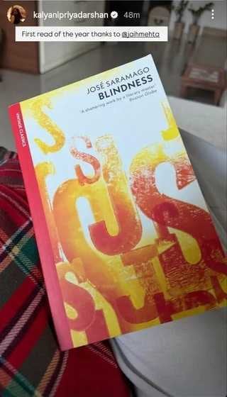 Kalyani Priyadarshan's Instagram story