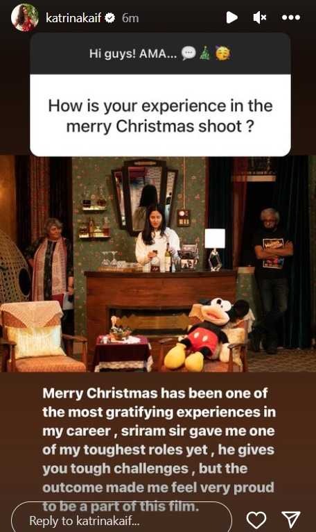 Katrina Kaif's Instagram story.