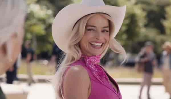 Margot Robbie in and as Barbie