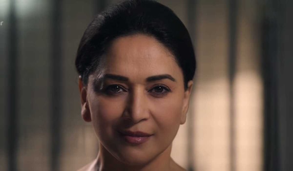 Madhuri Dixit-Nene in a still from Mrs Deshpande announcement