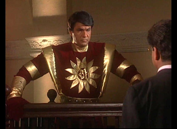 Mukesh Khanna in a still from Shaktimaan