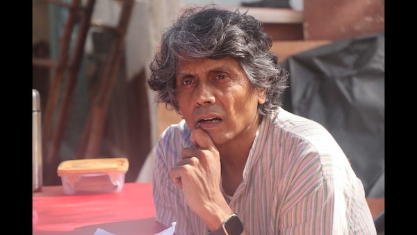 Nagesh Kukunoor on the sets of The Hunt