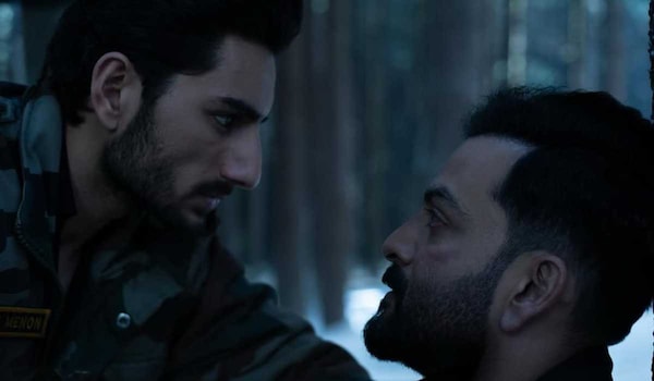 Prithviraj Sukumar and Ibrahim Ali Khan in a still from Sarzameen