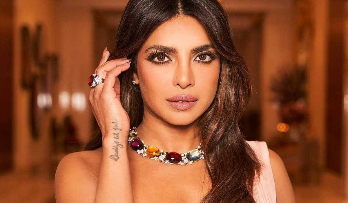 Priyanka Chopra exudes elegance in Magenta saree for brother’s wedding event, check out her look: