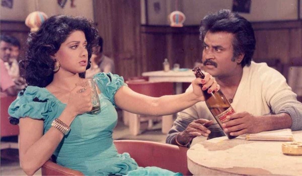 Rajinikanth and Sridevi in Chalbaaz
