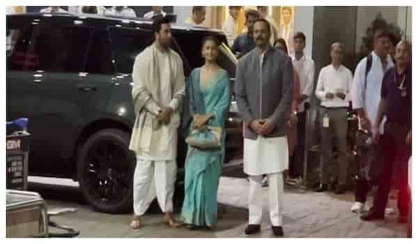 Ranbir Kapoor-Alia Bhatt at their ethnic peak, joined by Rohit Shetty at the airport for Ram Mandir Pran Pratishtha ceremony