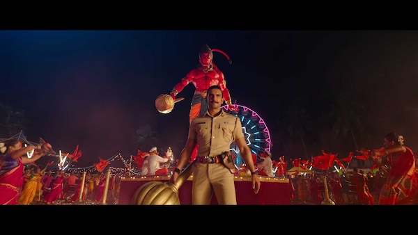 Ranveer Singh in a still from Singham Again