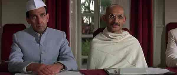 Roshan Seth and Ben Kingsley in a still from Gandhi