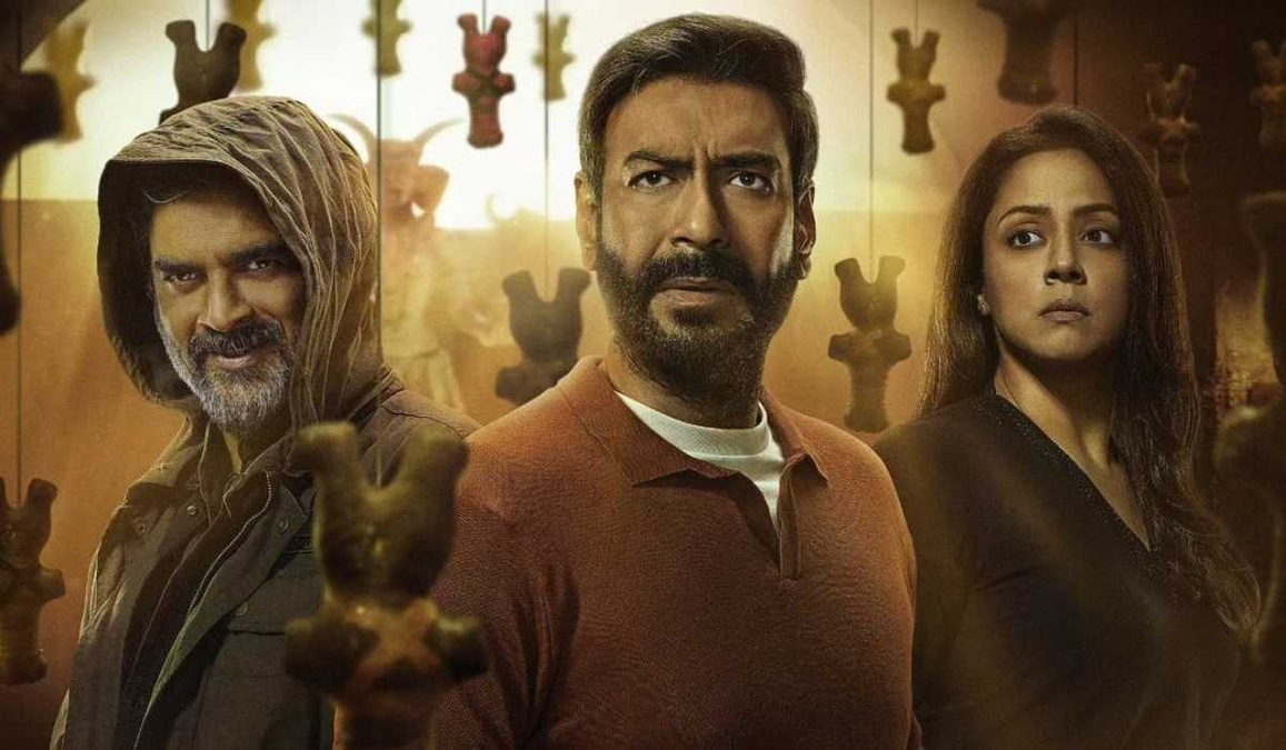 Shaitaan new poster - R. Madhavan's 'dark spell' startles Ajay Devgn and Jyotika ahead of the teaser release