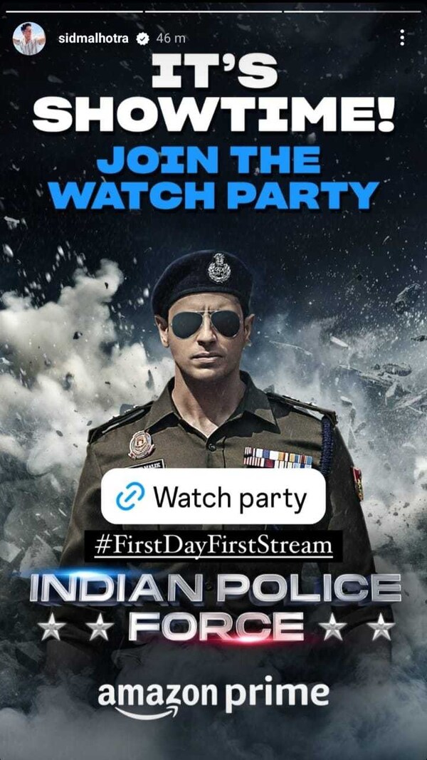 Sidharth Malhotra's invitation to watch party