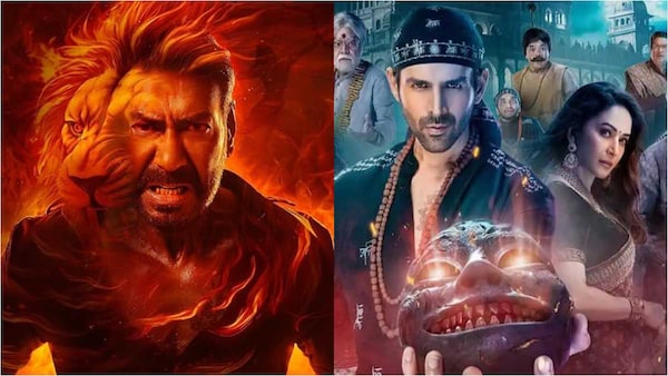 Singham Again vs Bhool Bhulaiyaa 3 box office collection day 1: Ajay Devgn's cop drama outperforms Kartik Aaryan's film