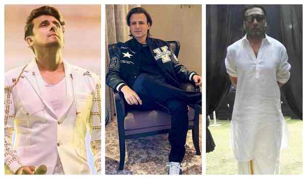 Sonu Nigam, Vivek Oberoi arrive at Ayodhya; Jackie Shroff wishes all would take off their shoes before entering the Ram Temple premises