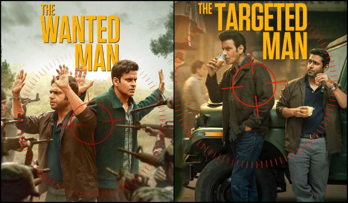 Manoj Bajpayee as Srikant Tiwari is no longer The Family Man, but 'The Targeted Man,' 'The Wanted Man,' and 'The Hunted Man'; check it out