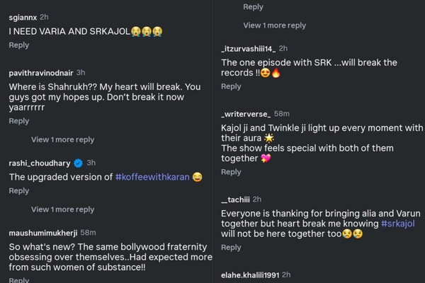 Two Much with Kajol and Twinkle fans' reactions