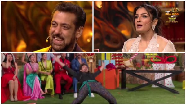 Bigg Boss 17 - Samarth Jurel crazily dances on Tip Tip Barsa Paani in front of Raveena Tandon; Salman Khan reacts