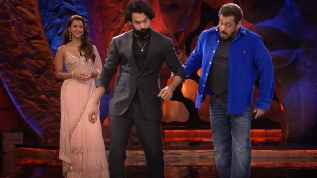 Bigg Boss 18: Salman Khan mimicks Sanjay Dutt for Rajkummar Rao, almost dances to Khalnayak | Watch