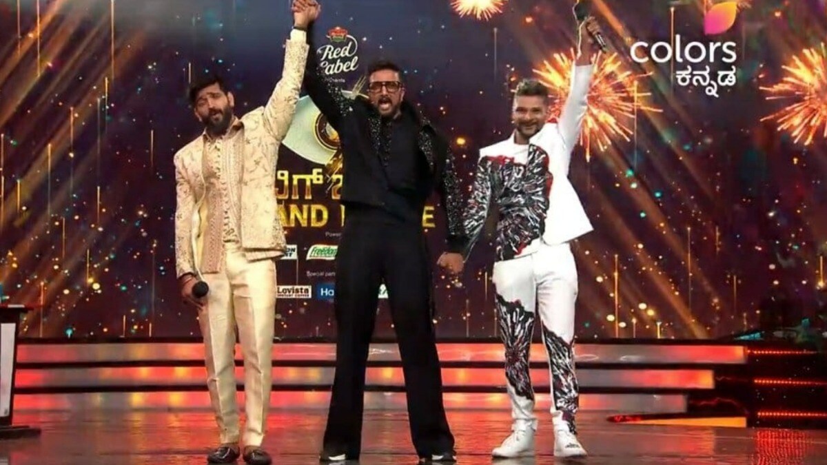 Bigg Boss Kannada Season 9 Grand Finale Roopesh Shetty Crowned The New Champion Rakesh Adiga