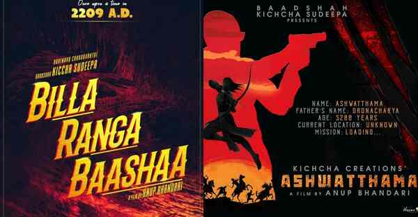 Billa Ranga Baashaa and Ashwatthama posters