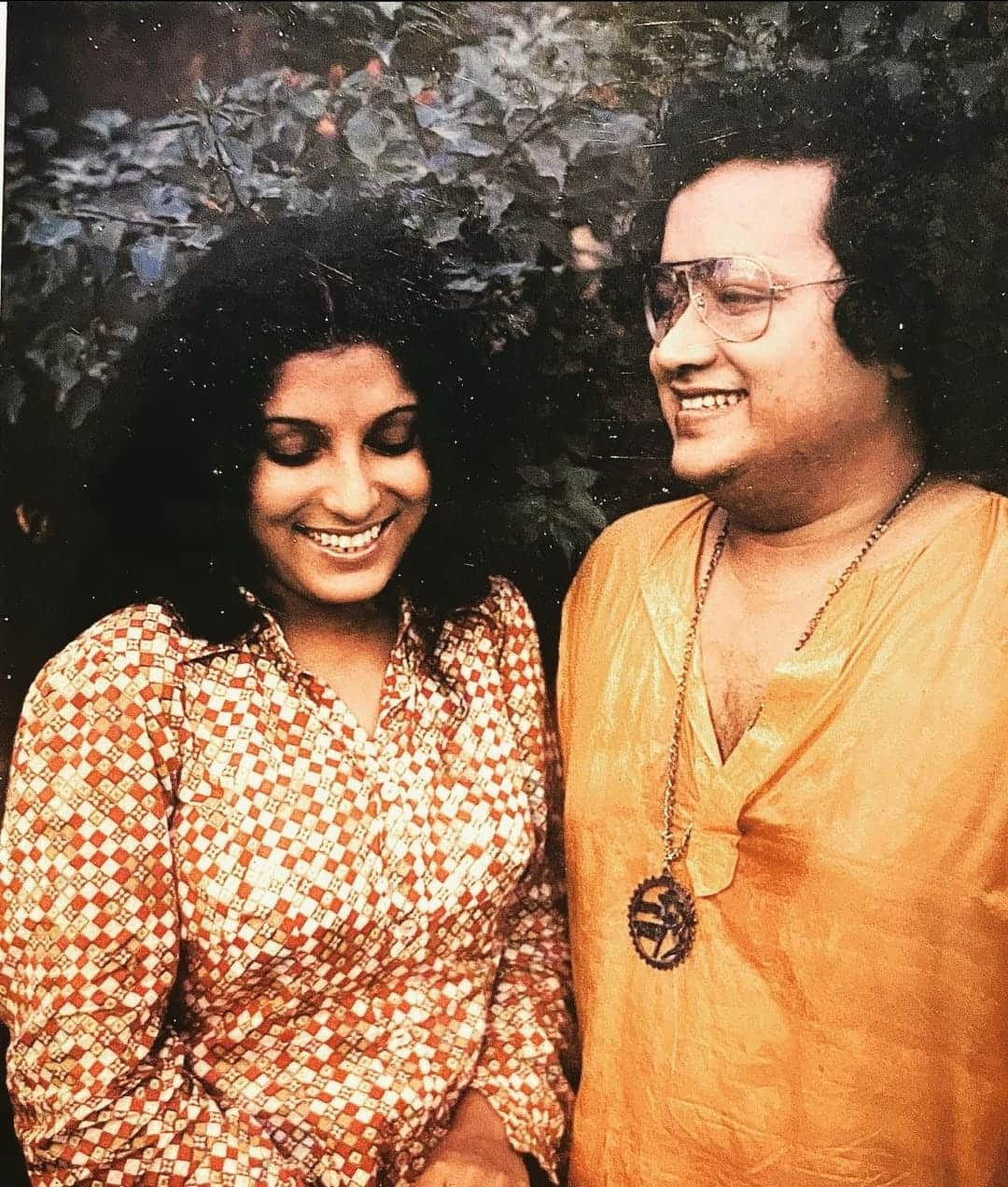 A young Bappi and Chitrani