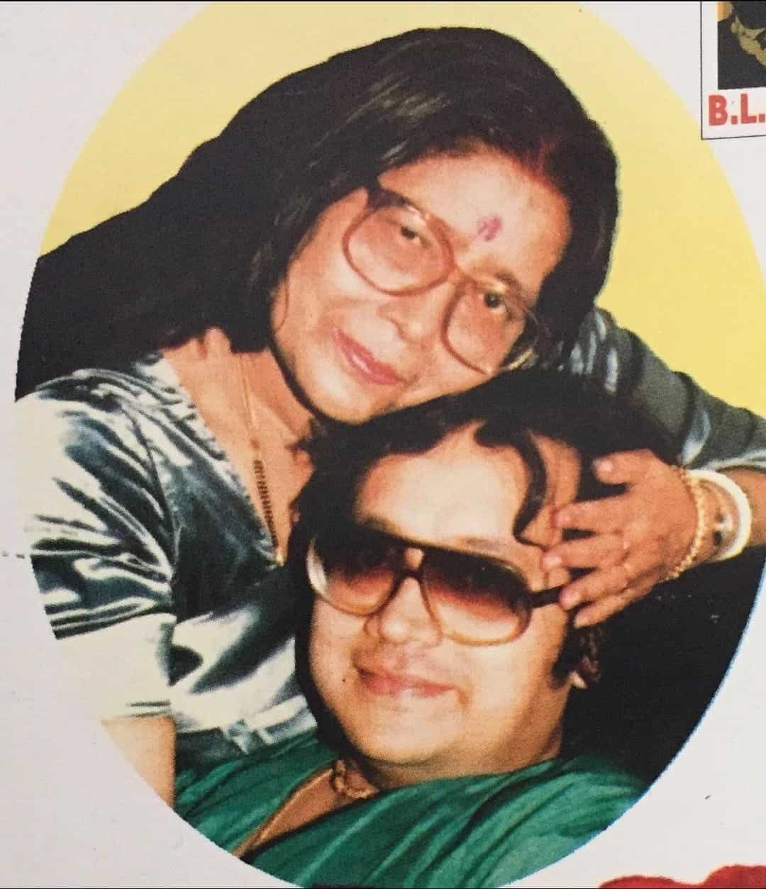 Bappi with his mother, Bansuri