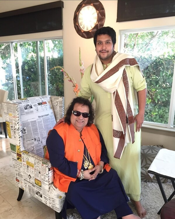 Bappi with his son Bappa