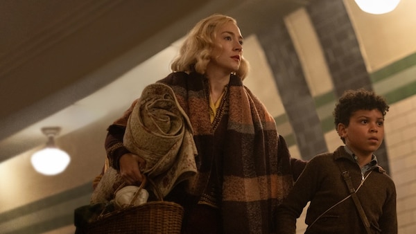 Saoirse Ronan and Elliot Heffernan in a still from Blitz