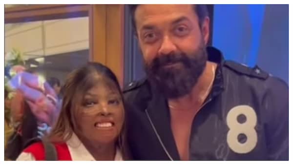 Netizens hail Animal star Bobby Deol as he warmly poses with an acid attack survivor