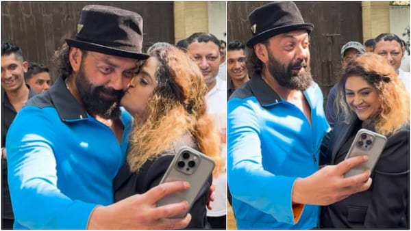 Fan forcefully kisses Bobby Deol on cheeks, leaves Animal star visibly uncomfortable