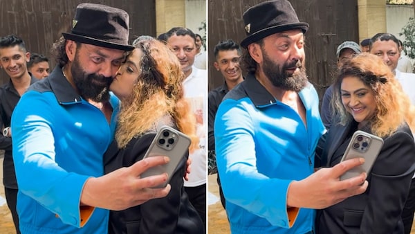 Bobby Deol with a fan