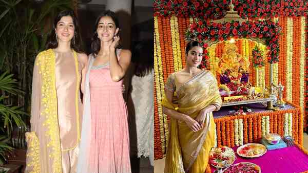 Manish Malhotra’s Ganesh Chaturthi celebrations: Ananya, Janhvi, Shanaya, Sid-Kiara and more celebs arrive in style at his residence