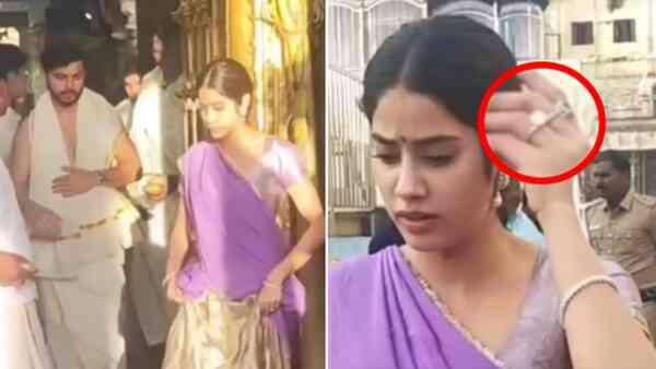 Janhvi Kapoor, Shikhar Pahariya spotted together at Andhra's Tirupati temple; fans notice rings in their hands