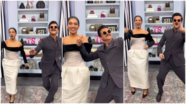 Anil Kapoor, Bhumi Pednekar dance to the song My Name Is Lakhan; Rhea Kapoor laughs out loud
