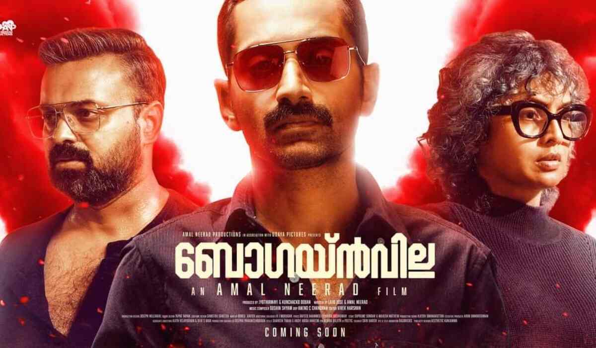 Bougainvillea new poster out: Fahadh Faasil, Kunchacko Boban and Jyothirmayi sport intense yet stylish looks in Amal Neerad’s film