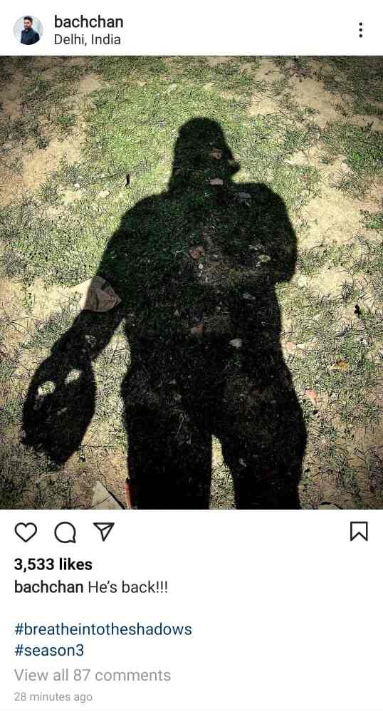 Deleted post of Abhishek Bachchan