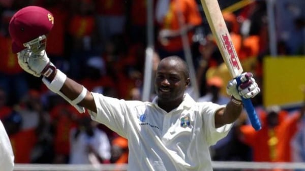 Brian Lara after his record breaking 400. Image | ICC on X