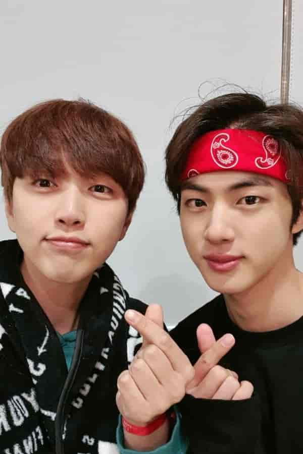 BTS' Jin, Sandeul