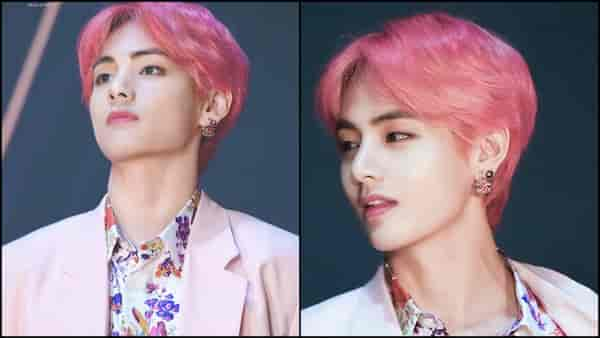 BTS' V in pink