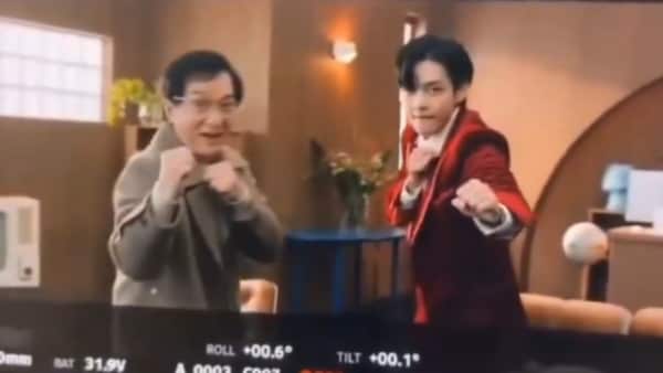 BTS’ V makes an ad appearance with Jackie Chan and fans cannot keep calm