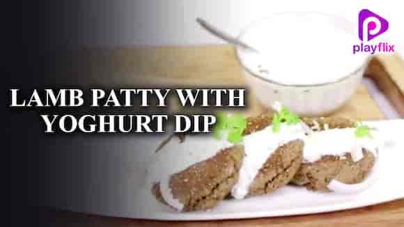 Lamb Patty With Yoghurt Dip