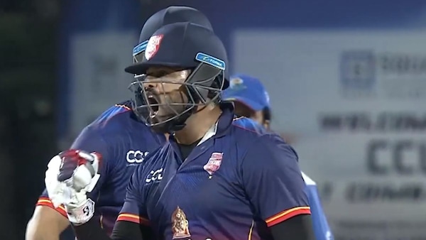 CCL 2026: Joy after getting to his 50 in the final