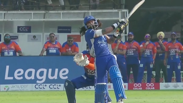 Karan Aryan during his knock of 83 runs