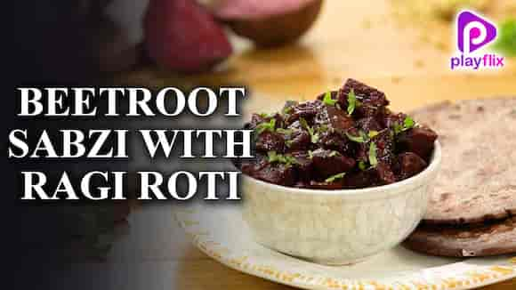 Beetroot Sabzi With Ragi Roti