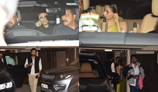 Celebrities papped leaving Mahesh Bhatt's Christmas dinner (picture credit: Manav Minglani)