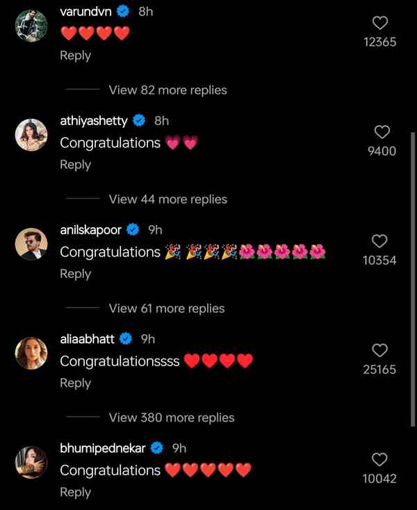 Celebrities congratulate Sidharth Malhotra and Kiara Advani